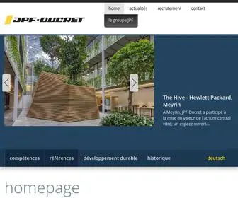 JPF-Ducret.ch(Homepage) Screenshot