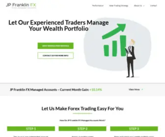 JPfranklinfx.com(Forex Managed Accounts) Screenshot