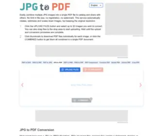 JPG2PDF.com(JPG to PDF) Screenshot