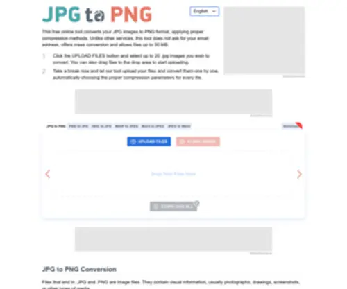 JPG2PNG.com(JPG to PNG) Screenshot
