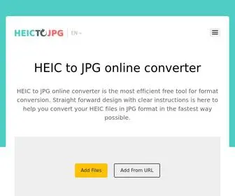 JPGheic.com(Convert HEIC to JPG) Screenshot