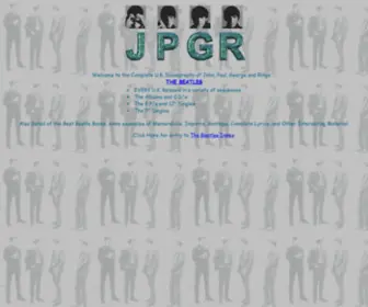 JPGR.co.uk(The Beatles Complete U.K. discography) Screenshot