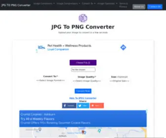 JPGtoPNGconverter.com(JPG to PNG Converter) Screenshot