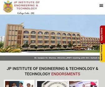 Jpiet.com(JP Institute of Engineering & Technology) Screenshot