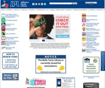 Jplibrary.net(Jefferson Parish Library) Screenshot