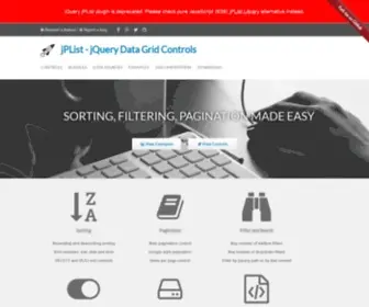 Jplist.com(JQuery Data Grid Controls) Screenshot