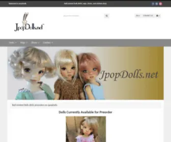 Jpopdolls.net(Producer and distributor of artist Ball Jointed Dolls) Screenshot