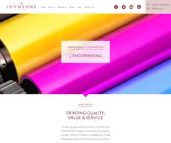 Jprint.co.uk(Printers in Cheshire supplying litho and large format) Screenshot