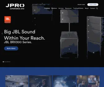 Jpro.co.nz(Experts in Audio & Video Solutions Throughout New Zealand) Screenshot