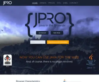 Jpro.one(JavaFX in the Browser) Screenshot