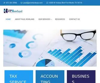 JprowlandcPa.com(Accounting and Tax Services in the Dallas) Screenshot