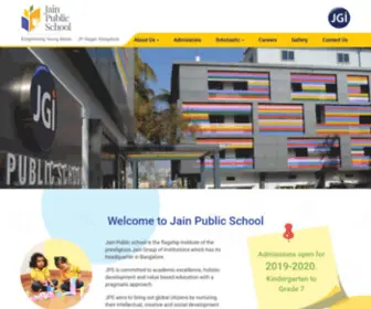 JPsbangalore.com(Jain Public school) Screenshot