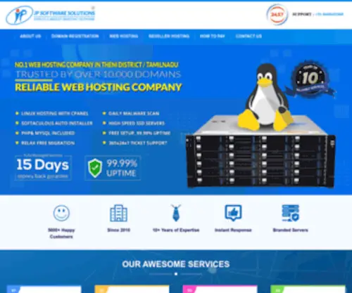 JPSS.co.in(Secure, Affordable & Reliable Hosting Services) Screenshot