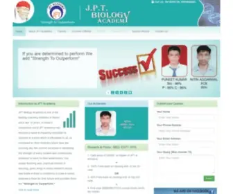 JPtbioacademy.com(Jpt biology academy) Screenshot