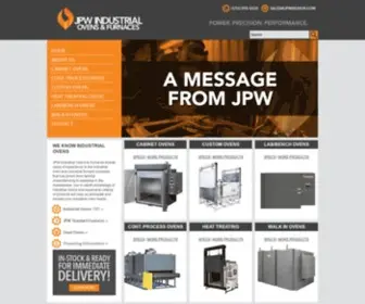 JPwdesign.com(JPW Industrial Ovens & Furnaces) Screenshot