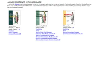 JPWH.org(Java Persistence with Hibernate) Screenshot