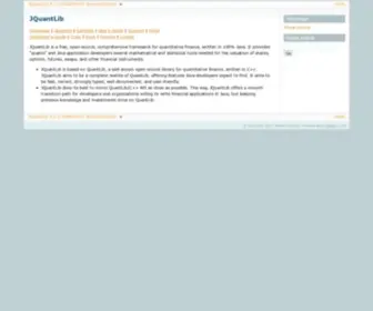 Jquantlib.com(JQuantLib 0.2.6) Screenshot