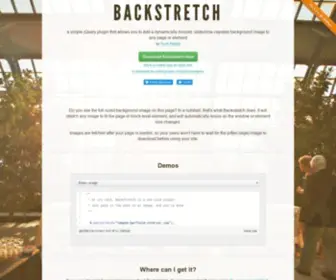 Jquery-Backstretch.com(A simple jQuery plugin that allows you to add a dynamically) Screenshot