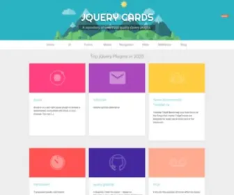 Jquerycards.com(JQuery Cards) Screenshot