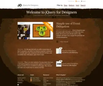Jqueryfordesigners.com(JQuery for Designers) Screenshot