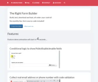 Jqueryform.com(JQuery Form Builder) Screenshot