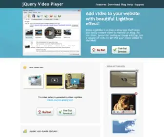 Jqueryvideoplayer.com(Jquery Video Player) Screenshot