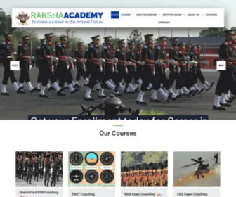 Jrakshaacademy.com(Raksha Academy) Screenshot