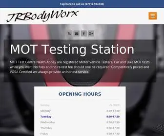 Jrbodyworx.com(Neath MOT testing station) Screenshot