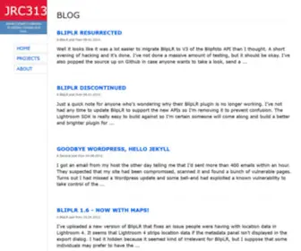 JRC313.com(Blog) Screenshot