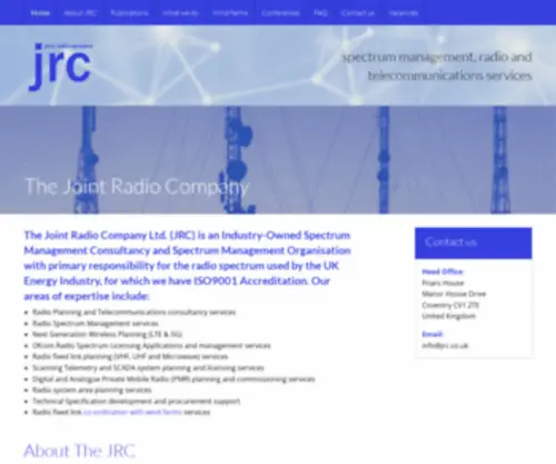 JRC.co.uk(The Joint Radio Company Ltd) Screenshot