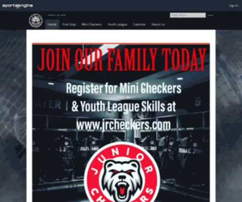 JRcheckers.com(Junior Checkers Hockey) Screenshot