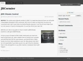 Jrcormier.com(JRCormier) Screenshot