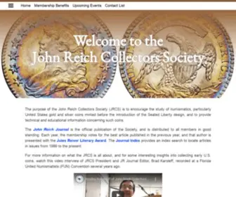 JRCS.org(John Reich Collectors Society) Screenshot