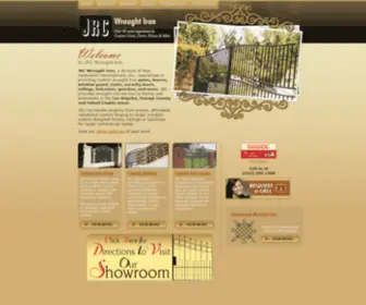 JRCwroughtiron.com(Custom Wrought Iron Doors) Screenshot