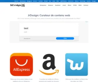 Jrdesign.fr(Curateur de contenu et produit spécialiste des sites Chinois) Screenshot