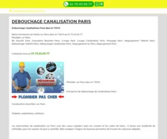 Jre2014.fr(Debouchage Canalisation Paris) Screenshot