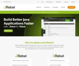 Jrebel.com(JRebel by Perforce) Screenshot