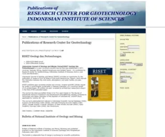 Jrisetgeotam.com(Publications of Research Center for Geotechnology) Screenshot