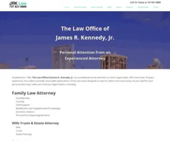 JRklaw.com(Law Office of James R. Kennedy Jr emphasizes personal services that help relieve legal stresses) Screenshot