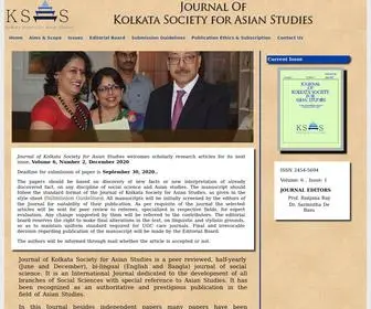 JRksas.org(Journal of the Kolkata Society of Asian Studies) Screenshot