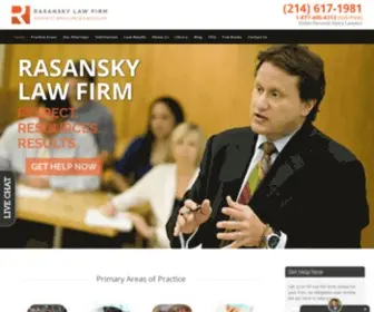 Jrlawfirm.com(Rasansky Law Firm) Screenshot