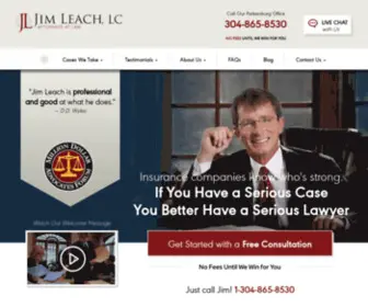 Jrleach.com(West Virginia Personal Injury Attorney) Screenshot