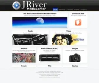 Jrmediacenter.com(JRiver Media Center software) Screenshot