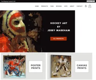 JRmhockeyart.com(Hockey Prints and Gifts) Screenshot