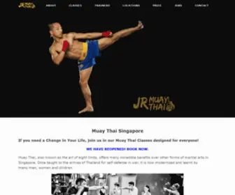 Jrmuaythai.com(Muay Thai Singapore) Screenshot