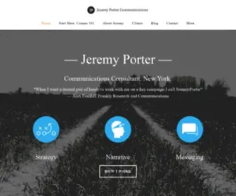 JRMYPRTR.com(Helping people think about communications. Topics include) Screenshot