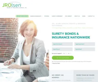 Jrolsenbonds.com(JR Olsen Bonds & Insurance Brokers) Screenshot