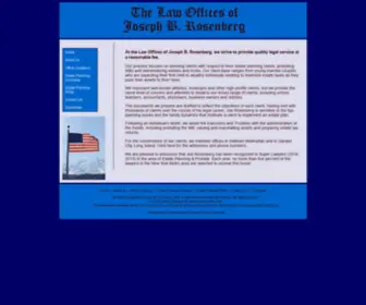 Jrosenberglaw.com(The Law Offices of Joseph B) Screenshot