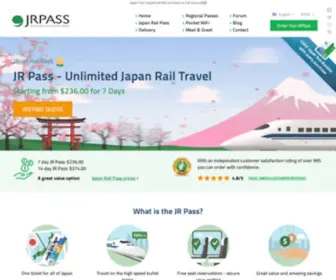 Jrpass.com(Japan Rail Pass) Screenshot