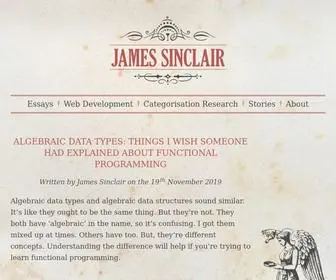 Jrsinclair.com(The enchanted electrical website of Dr) Screenshot